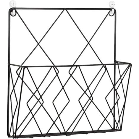 Rack mural moderne or pour magazines et journaux – accroché chambre/bureau