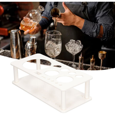 [Rack Organizing] bartender kit [holder] rack ABS white 7 accessories bar home