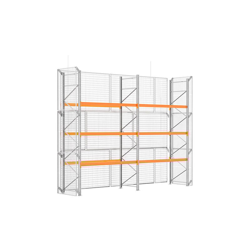Matisère - Rack palette sécurisé 3 niveaux - Hauteur 4500mm - Longueur 1825mm - RAYPALSE/3N/4518