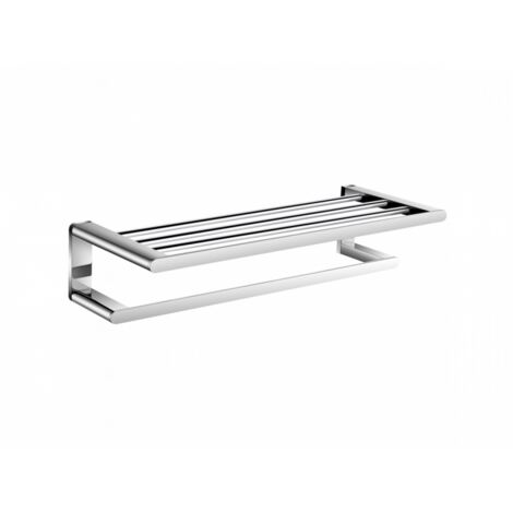 Rack porte-serviettes PURE laiton chromé