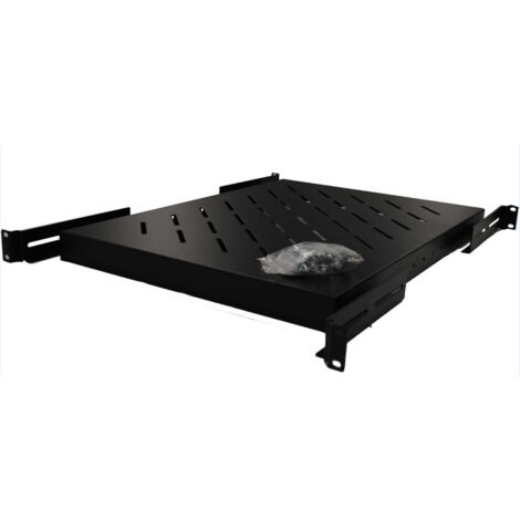 Rack Tray 19 " Feststehend Verstellbar 800mm Schwarz Cfb60-1.2-wm