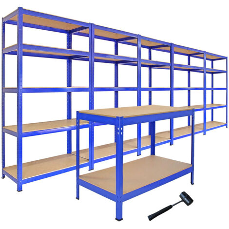 Racking Bundle - Bargain Busting - Boltless 5 Tier Garage Shelves