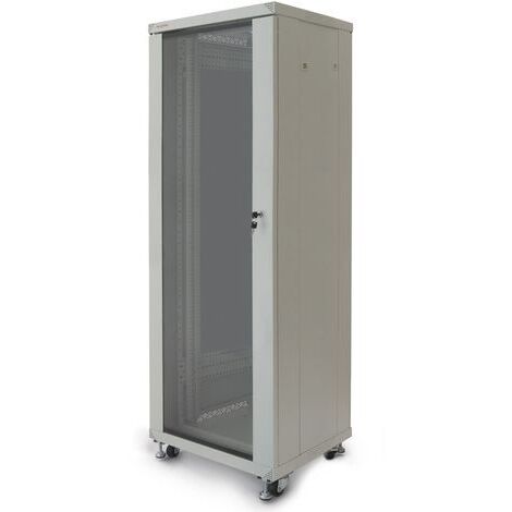 RackMatic - Armario rack 19" de pie 42U 600x600x2000mm blanco MobiRack de RackMatic