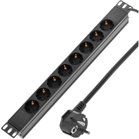 RackMatic - Barre multiprise per serveur rack 19" avec 8 Schuko
