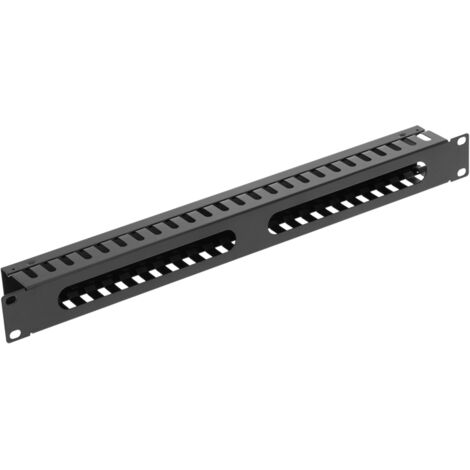 RackMatic - Guide câbles pour serveur rack 19" 1U Panneau de gestion de câbles 45mm
