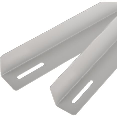 RackMatic - Guides latéraux fixes pour support d'armoire rack 19 blanc 350mm