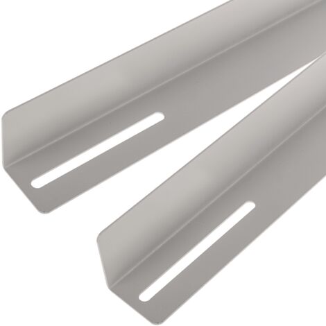 RackMatic - Guides latéraux fixes pour support d'armoire rack 19 blanc 450mm