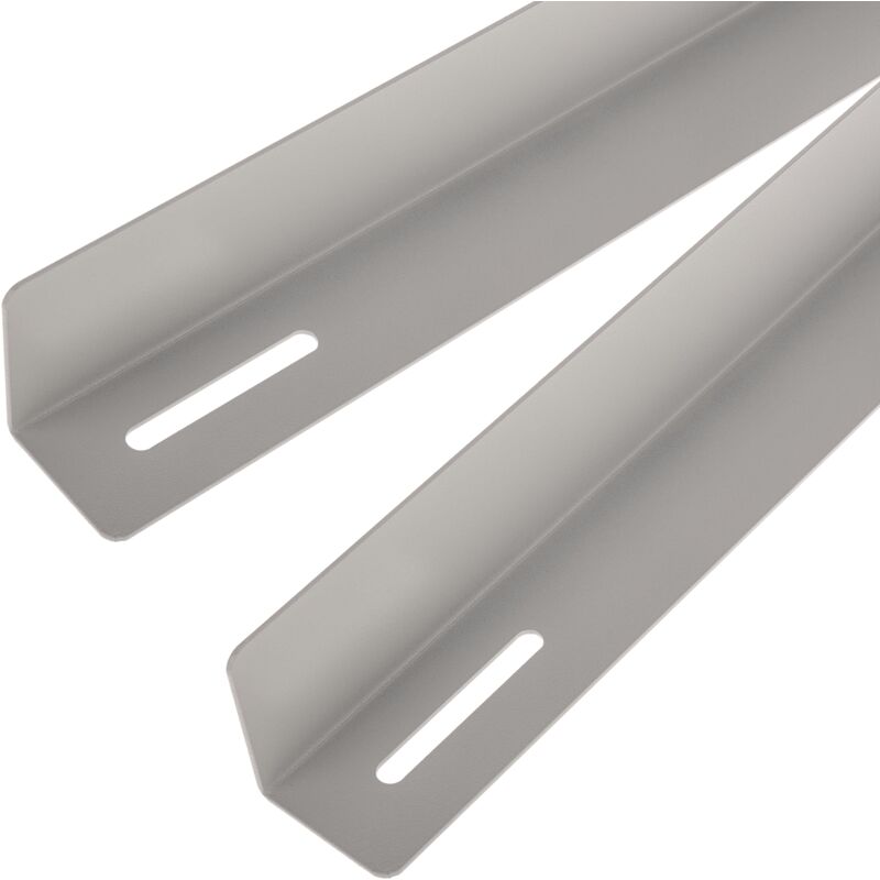RackMatic - Guides latéraux fixes pour support d'armoire rack 19 blanc 750mm
