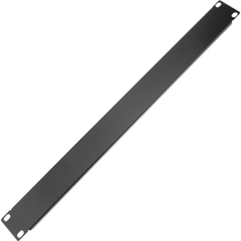 RackMatic - Panneau d'obturation 1U pour serveur rack 19" Couvercle en acier noir