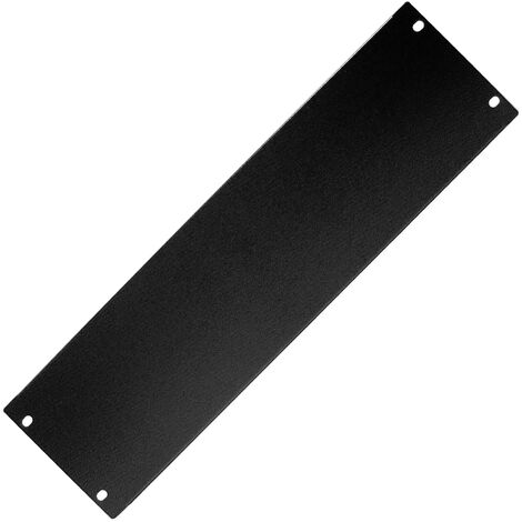 RackMatic - Panneau d'obturation 3U pour serveur rack 19" Couvercle en acier noir
