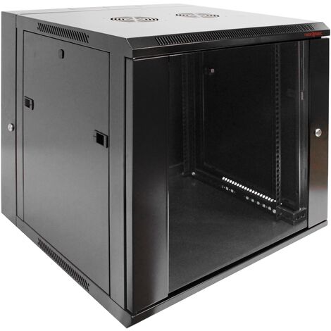 RackMatic - Serverschrank 19 rack 12HE 600x600x635mm schwenkbar wandverteiler SOHORack Rackmatic