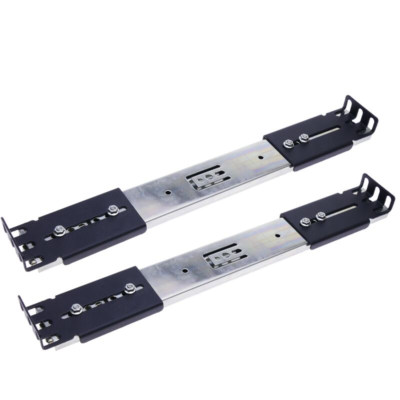 Telescopic side guides 350 mm extendable for 19' IPC rack box - Rackmatic