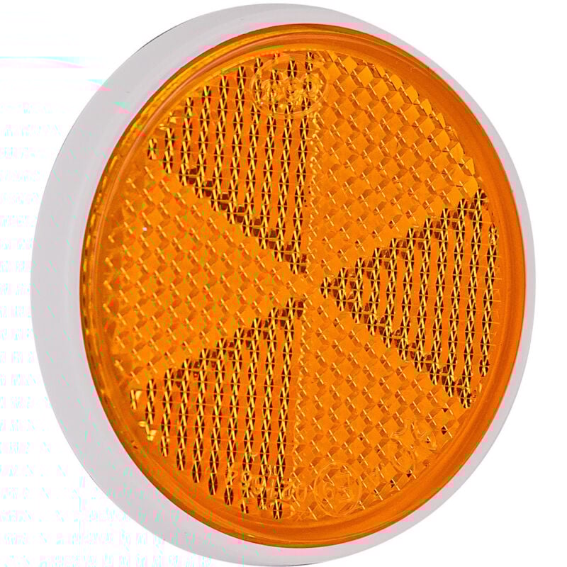 Image of Dema - Rückstrahler 'rund' gelb selbstklebend