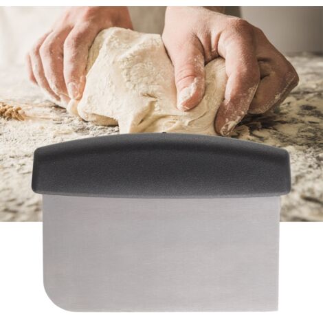 Raclette à pâte en acier inoxydable pour pizza et pain, grattoir multifonction de cuisine YJ02