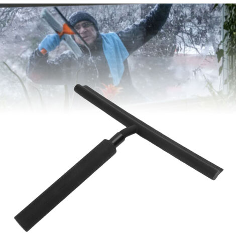 Raclette à vitre avec manche télescopique en acier inoxydable, idéale pour nettoyer les carrelages, les murs, les sols, les voitures et les salles de bain.
