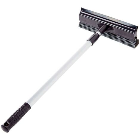 Raclette à vitre extensible avec manche et éponge pour douche intérieure et extérieure