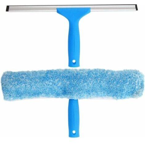 Raclette à vitre Professionnelle avec Brosse Microfibre, Largeur 30 cm