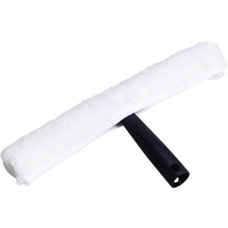 Raclette à Vitre Professionnelle Outil de Nettoyage de Vitres avec Chiffon Absorbant Manche Amovible pour Nettoyage Fenêtres Salle de Bain Usage Résidentiel et Commercial