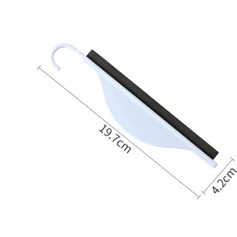 Raclette de Douche avec Crochet Mural, Raclette Salle de Bain, Raclette de Vitre pour Salle de Bain, Essuie Glace de Salle de Bain pour Douche, Miroir, Nettoyage en Verre, Carrelage, Petit, 3 Pièces
