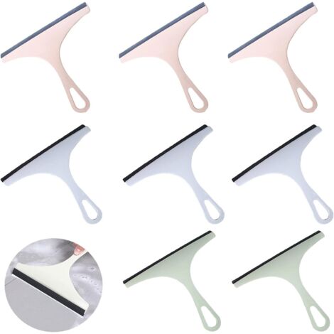 Raclette de Douche en Silicone Essuie-Glace Douche Raclette Essuie-Glace de Douche Extracteur de Douche,pour Fenêtre,Verre,Porte de Douche,Pare-Brise de Voiture,Récureuse de Fenêtre Robuste,9 PCS