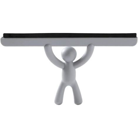 Raclette de douche Essuie-glace de verre Raclette de fenêtre en silicone Racloir de nettoyage Crochet Cristaux propres Essuie-glace de miroir Racloir (Color : Gray)