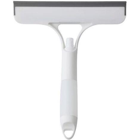 Raclette de douche pour portes en verre Raclette polyvalente pour murs de douche en carrelage, lavabo, miroir, salle de bain et vitres de voiture (blanc)