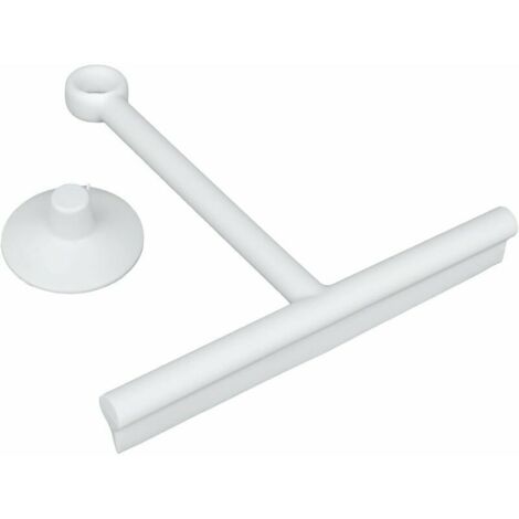 Raclette de Douche, raclette en Silicone Multi-usages pour fenêtre, Verre, Porte de Douche, Pare-Brise de Voiture, récur de fenêtre Robuste, Comprend Un Crochet d'aspiration,