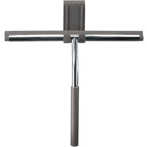Raclette de douche Sono inox, silicone couleur argent, 260 x 285 x 30 mm