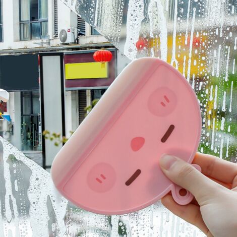 Raclette de Fenêtre et de Miroir Cartoon Shaped Facile de Nettoyer pour Maison et Salle de Bain Rose
