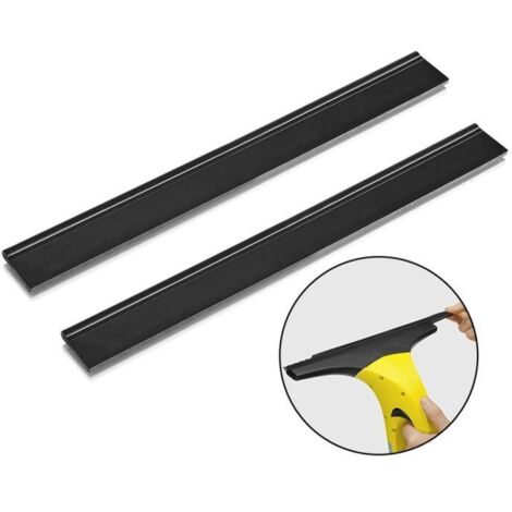 Raclette de fenêtre - WIRLSWEAL - 2Pcs - 250mm - Compatible Karcher WV1 WV2 WV5 - Caoutchouc haute qualité