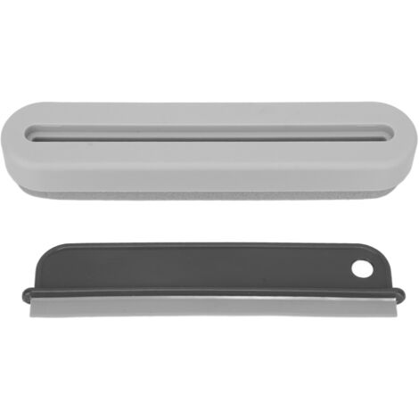 Raclette de Nettoyage 2 en 1 pour Vitres et Carrelage - Brosse Multifonction pour Salle de Bain et Miroir, Gris