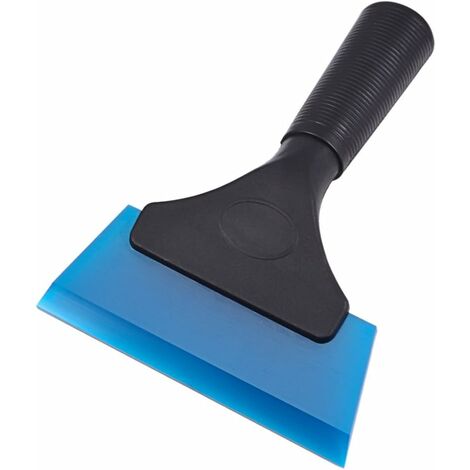 Raclette de silicone multifonction de silicone de perles pour salle de bain, miroir de douche, fenêtre, verre, porte de douche, pare-brise de voiture, grattoir de fenêtre (bleu)