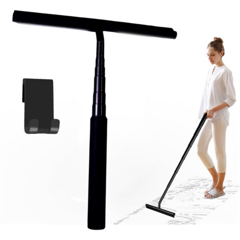 Raclette de sol 137 cm - Raclette de douche - Raclette à eau - Largeur 28 cm - Noire