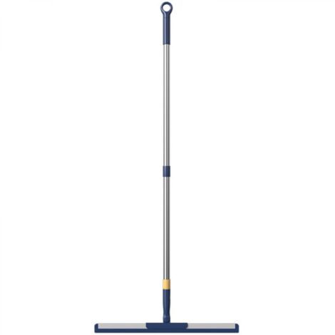 Raclette de sol générique, raclette de douche neuve 2024, manche extensible de 107 cm, balai-serpillère raclette pour surfaces , bleu 142