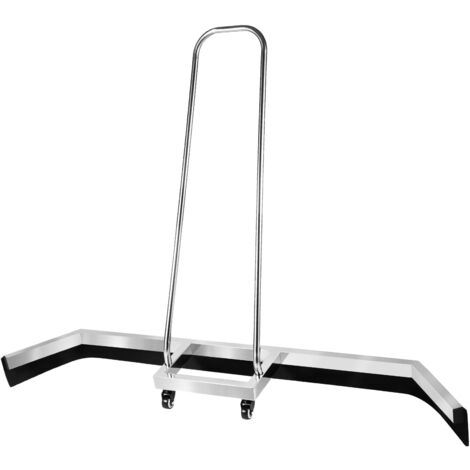 Raclette de terrain de tennis en acier inoxydable - Raclette à eau - Raclette à eau - Raclette à eau - Balai à eau - Pluie - Balayage rapide - Facile à utiliser - Avec roues universelles - 145 cm