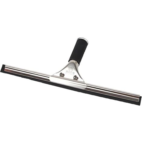 Raclette en acier inoxydable pour fenêtre de douche pour miroir de salle de bain, nettoyage de vitres, 45 cm