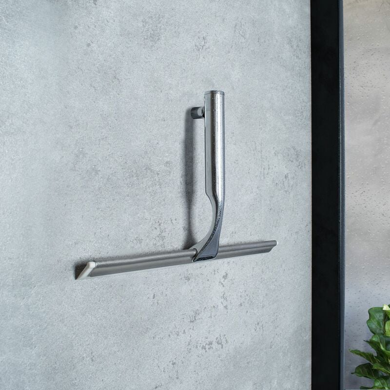 Schulte - Raclette de douche en laiton chromé, 27,5 cm