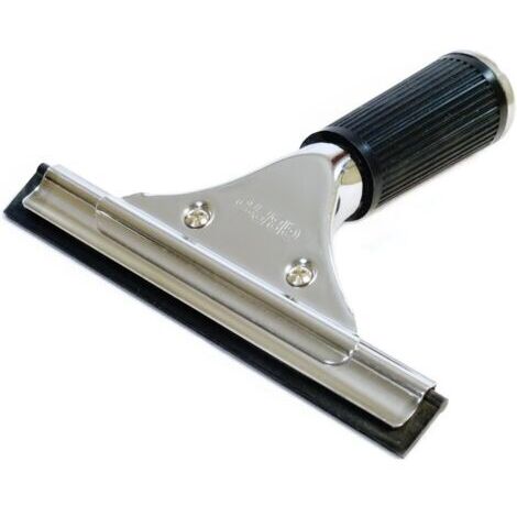 Raclette Fenêtre Professionnelle en Acier Inoxydable de 15 cm, Lame Double Face, Pratique pour le Nettoyage du Verre et des Carrelages