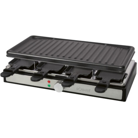 Barbecue De Table Double Pour Raclette à Fromage Avec Plaque De Cuisson