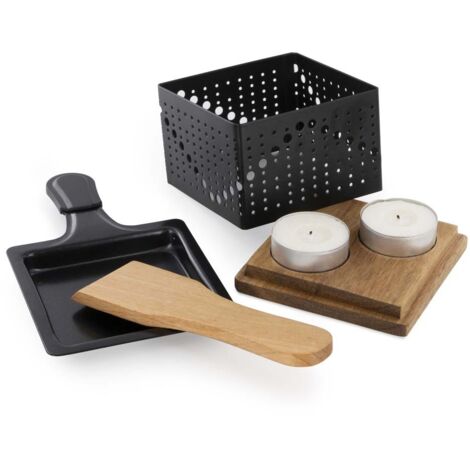 Raclette individuelle à la bougie No Name Cook Concept Noir