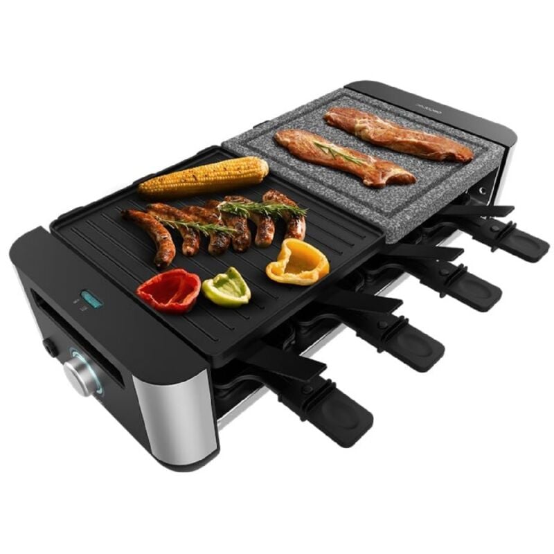 Raclette Inox Cheese&Grill 16000 Inox MixGrill Cecotec