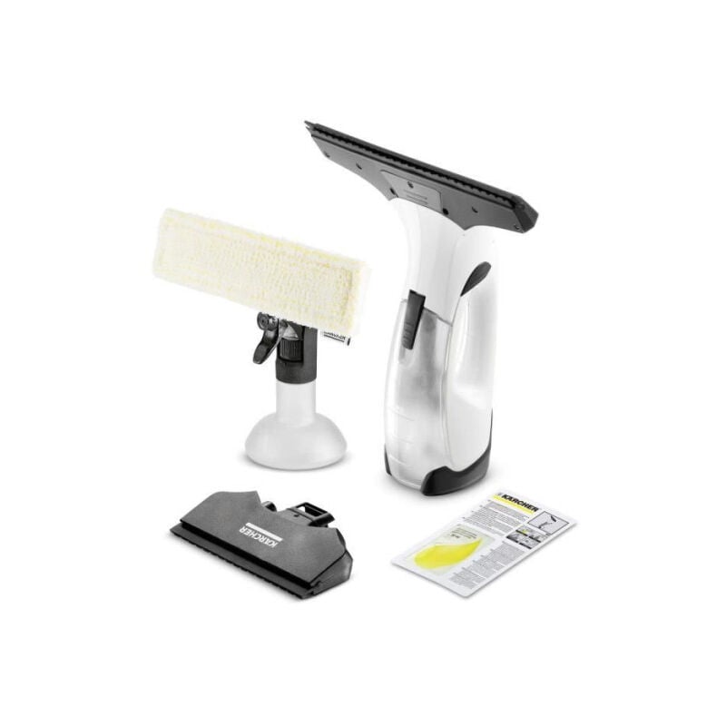 Karcher - Raclette - Lave Vitre Electrique - Nettoyeur wv 2 Plus - Nettoyeur de vitres - 2 raclettes (170 mm + 280 mm) - Autonomie 35 min - Nettoie
