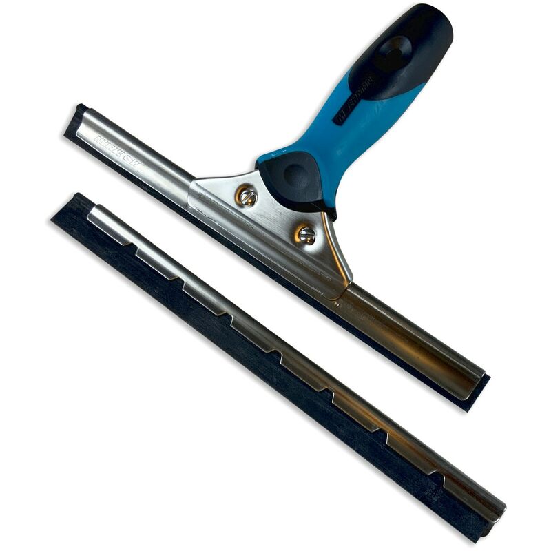 Kibros - Raclette lave-vitre en inox Moerman Qualité hyper-pro - Quantité x 1 - Longueur 25 cm