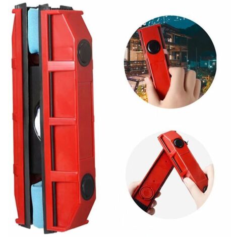 Raclette lave vitre magnétique pour vitrage de 2 à 8 mm