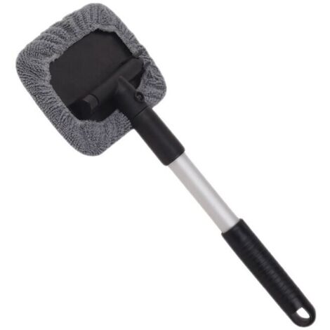 Raclette Microfibre Télescopique Brosse de désembuage de vitre intérieure de pare-brise d'automobile