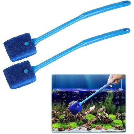 Raclette pour verre d'aquarium, Raclette Akuarium, Nettoyant pour vitres d'aquarium, Éponge pour aquarium, Verre d'aquarium, Nettoyant pour vitres d'aquarium, Nettoyant pour aquarium, pour nettoyer le
