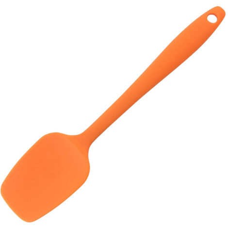 Raclette Silicone en Forme de T - Résistante à la Chaleur, Prise en Main Confortable, Ustensile de Cuisine Polyvalent pour Maison - Orange