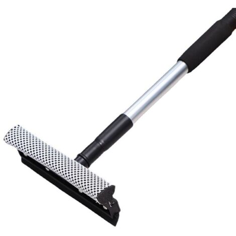 Raclette télescopique, brosse à vitres domestique, brosse à vitres double face, fournitures de voiture, grattoir à vitres double face, outil de nettoyage