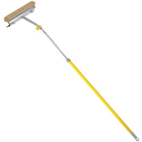 Raclette vitre 25cm – Manche télescopique ajustable de 1m à 1,60m – Éponge en polyester pour nettoyage efficace – Brosserie Thomas