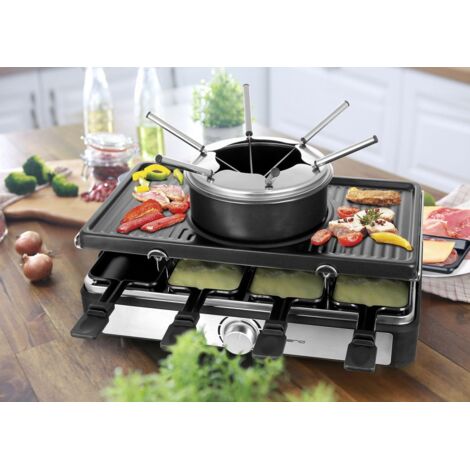 Raclettegrill Emerio RG 124930 schwarz 1400 W